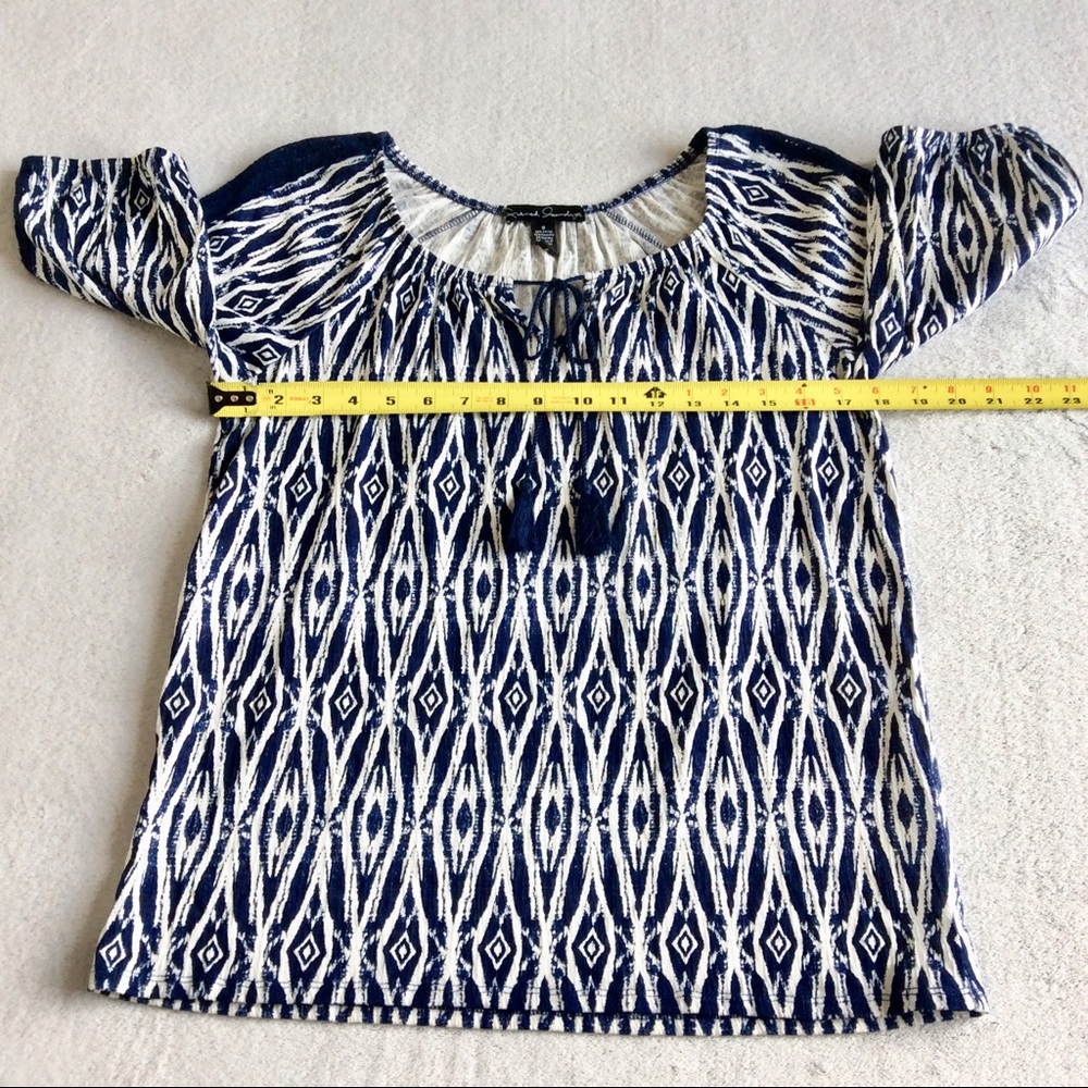 Navy Batik Style shirt - Picture 4 of 8